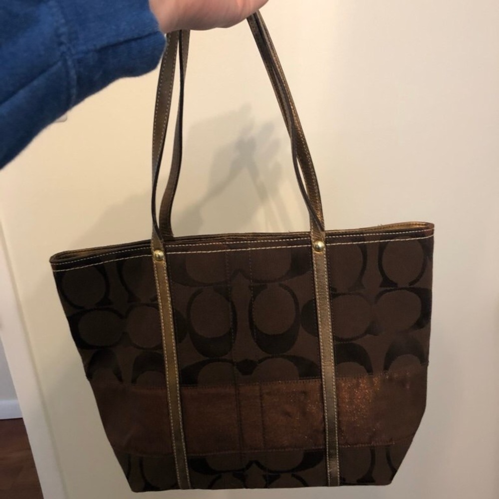 Coach monogram tote